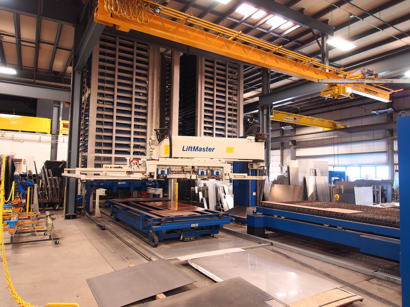 Fabtron STOPA Vertical Material Handling 561,000 LB Capacity and TRUMPF LiftMaster